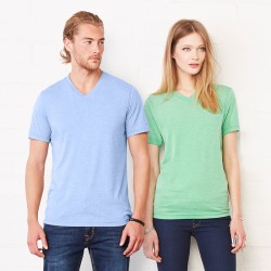 Plain tee  v-neck Bella + Canvas 135 g/m²